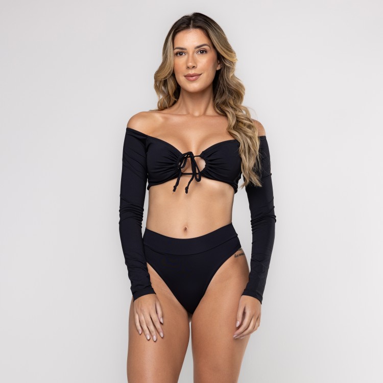 Top Cropped Ombro a Ombro Cordinha
