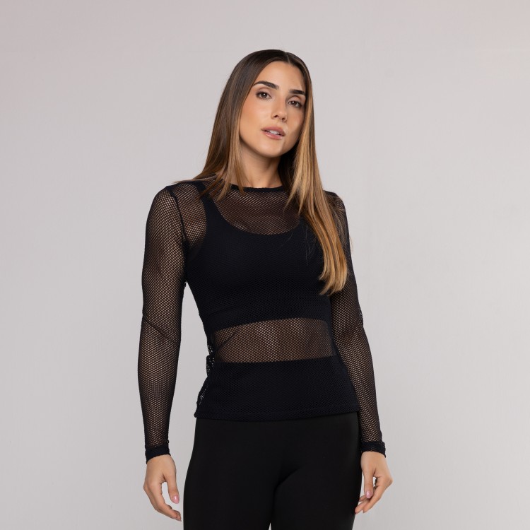 Blusa Manga Longa Tela